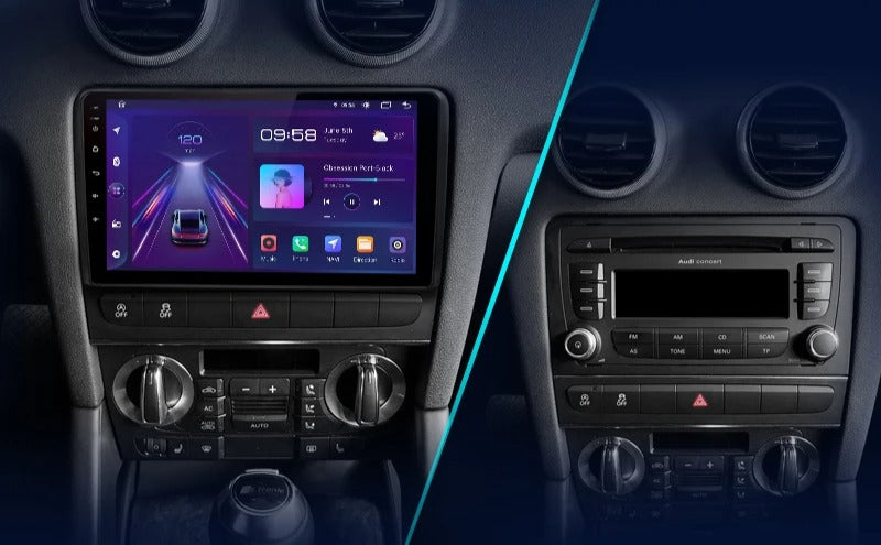 Carplay Audi A3 avant/après