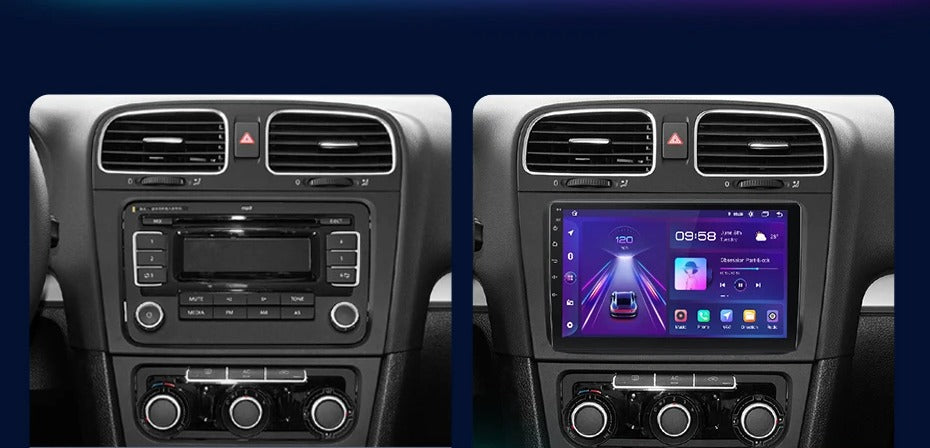 Carplay Golf 6 avant/après