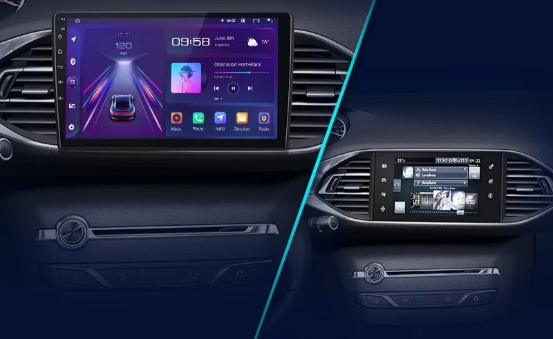 Carplay Peugeot 308 après installation