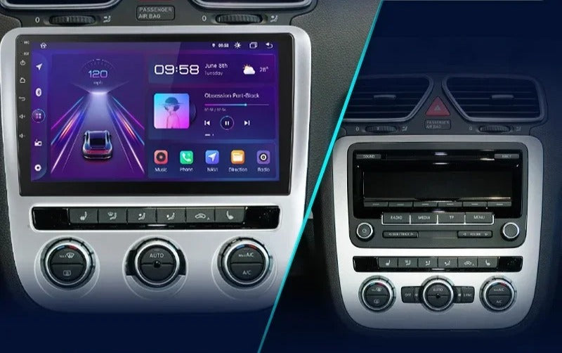 Carplay Scirocco avant/après